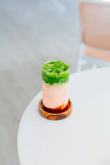 Strawberry Matcha Latte