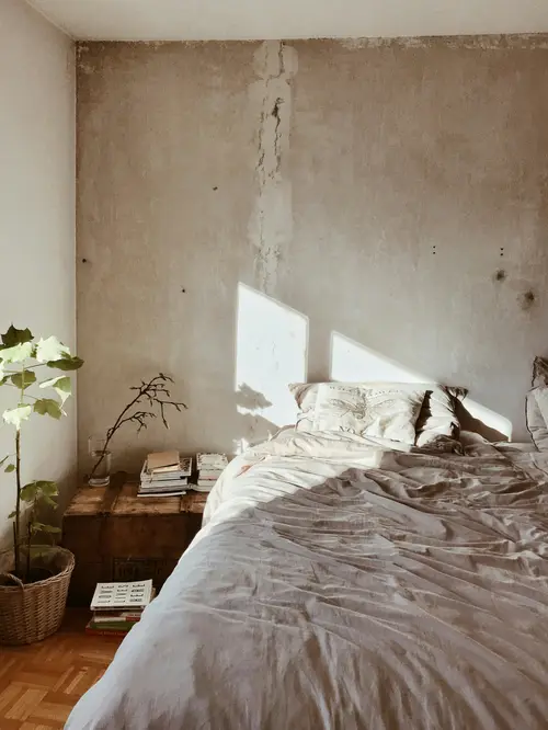 Bedroom with morning light